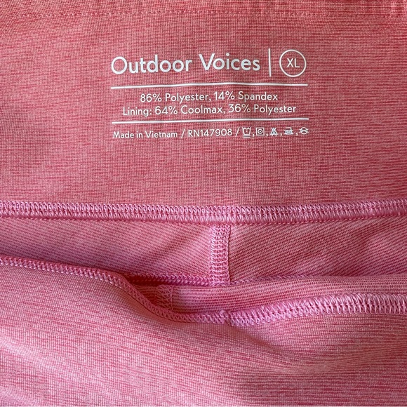 Outdoor Voices Warmup 10" Short Pink XL - Picture 4 of 4